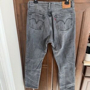 Levi's Women’s 501 Dark Gray Straight Jeans